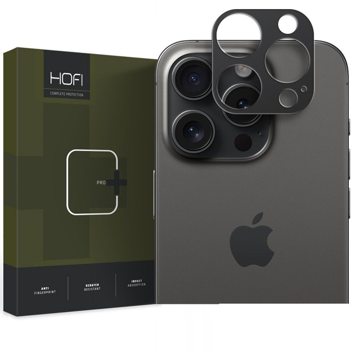 Osłona Aparatu Hofi Alucam Pro+ iPhone 15 Pro / 15 Pro Max Black
