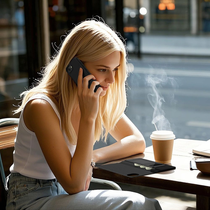 TECH-PROTECT WALLET MAGSAFE IPHONE 16E MATTE BLACK