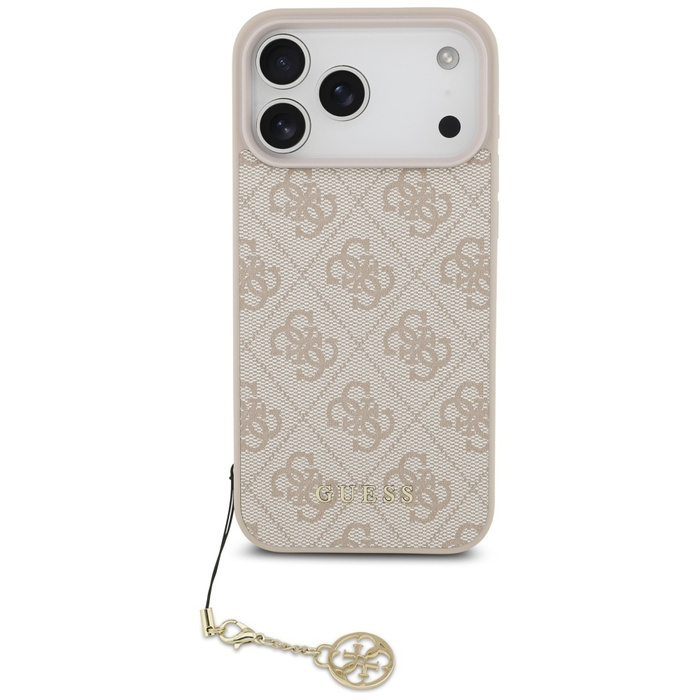 Etui Guess 4G Charms Collection MagSafe  do iPhone 17 Pro Max różowy
