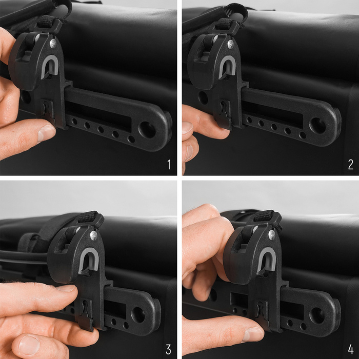 Wozinsky wodoodporna torba rowerowa sakwa na bagażnik 25l żółty (WBB24YE)