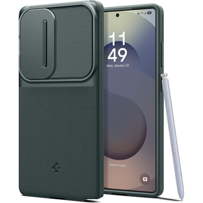 ETUI SPIGEN OPTIK ARMOR SAMSUNG GALAXY S25 ULTRA ABYSS GREEN
