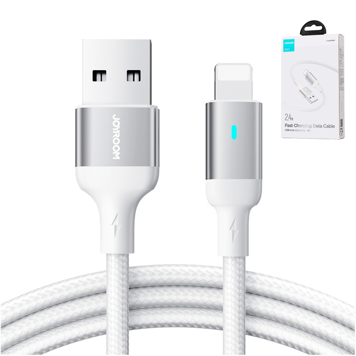 Joyroom kabel USB - Lightning 2.4A A10 Series 2 m biały (S-UL012A10)