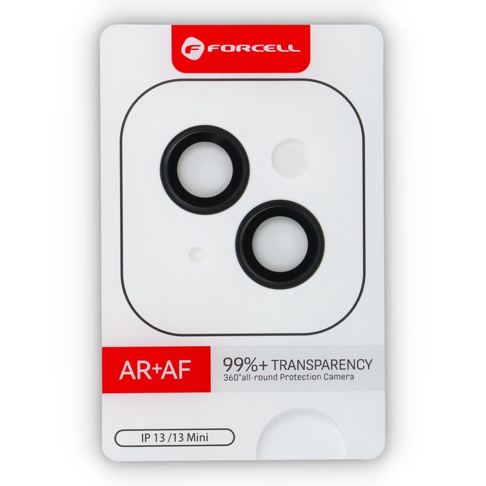 Szkło hartowane na aparat do iPhone 13 / 13 Mini Forcell Premium czarne