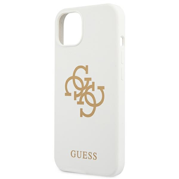 Etui GUESS Apple iPhone 13 Mini Silicone 4G Logo Biały Hardcase