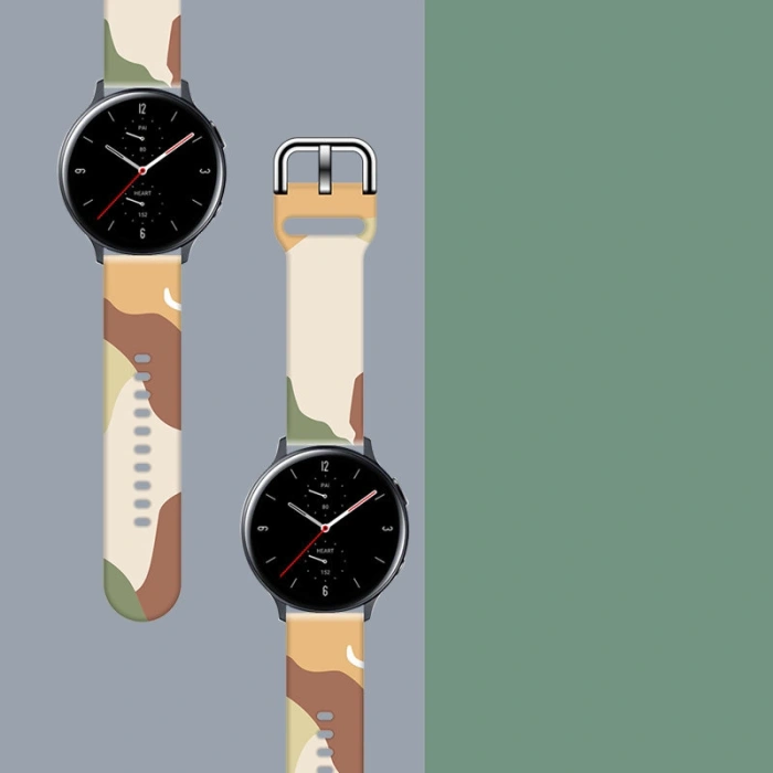 Pasek Strap Moro do Samsung Galaxy Watch 45 / 46 / 47 mm silikonowa bransoletka opaska do zegarka - wzór 16