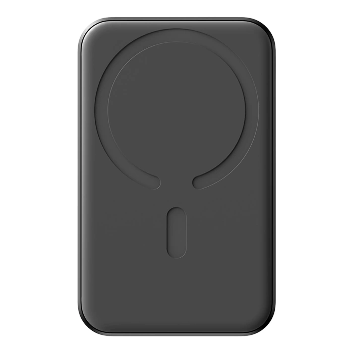 Powerbank Joyroom JR-W020 Mini 5000mAh USB-A USB-C indukcyjny 20W - czarny + kabel USB-C / USB-C