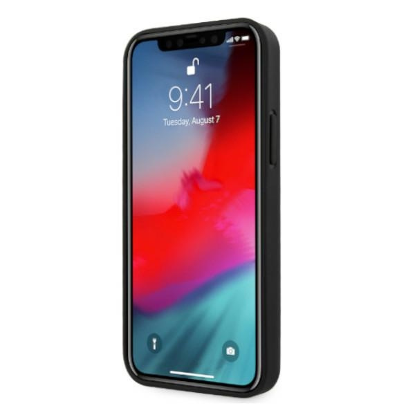 Etui MERCEDES Apple iPhone 12 Pro Max Leather Perforated Area Czarny Hardcase