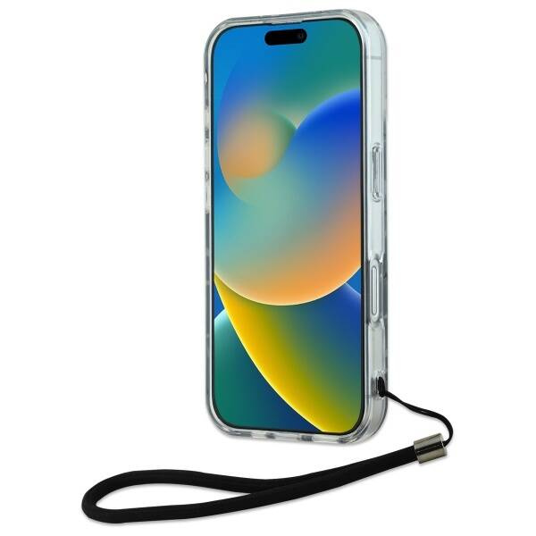 Etui Karl Lagerfeld iPhone 16 6.1" fioletowy/purple Zebra With Cord