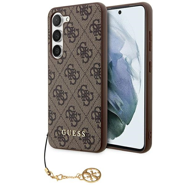 Etui Guess GUHCSA35GF4GBR A35 A356 brązowy/brown hardcase 4G Charms Collection
