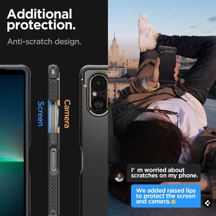 Etui Spigen Rugged Armor Sony Xperia 5 V Matte Black