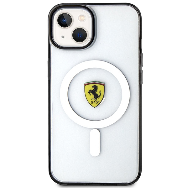 Etui Ferrari FEHMP14SURKT iPhone 14 6,1" przezroczysty/transparent hardcase Outline Magsafe Case