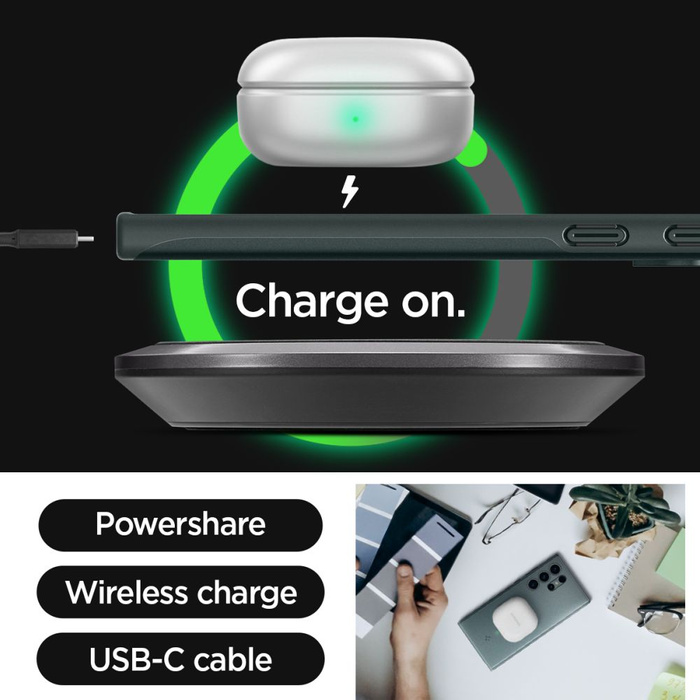 Etui Spigen Thin Fit Samsung Galaxy S24 Ultra Abyss Green Case