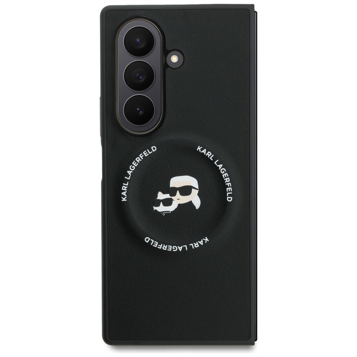 Etui Karl Lagerfeld Samsung Galaxy Z Fold 7 Karl&Choupette Logo MagSafe Czarny