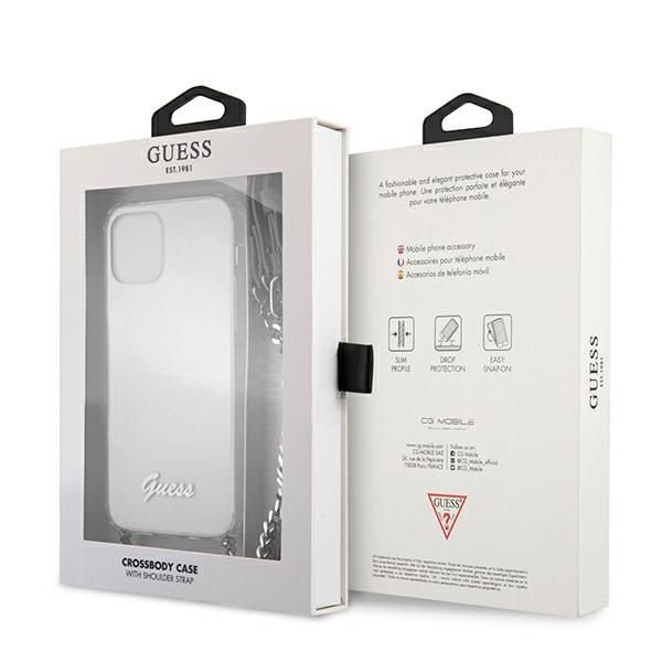 Etui GUESS Apple iPhone 12 Pro Max 4G Silver Chain Bezbarwny Hardcase