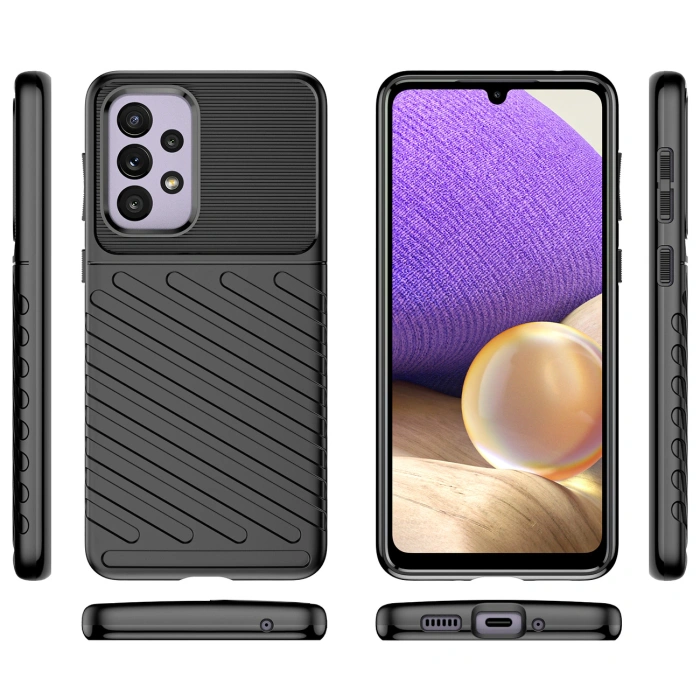 Thunder Case elastyczne pancerne etui pokrowiec Samsung Galaxy A33 5G czarny