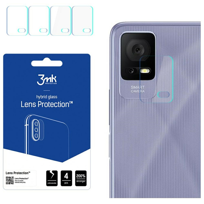 3MK Lens Protect TCL 405 Ochrona na obiektyw aparatu 4szt