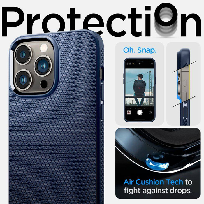 Etui Spigen Liquid Air iPhone 14 Pro Navy Blue