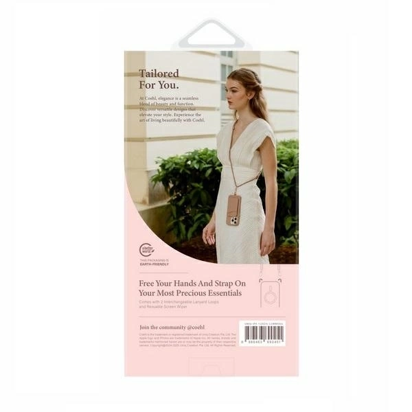 UNIQ etui Coehl Lumino iPhone 16 6.1" Magnetic Charging srebrny/sparkling silver