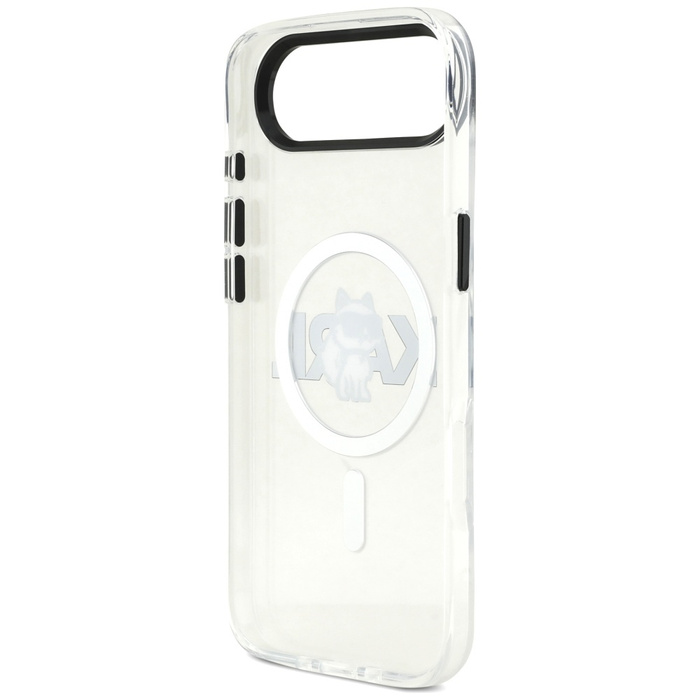 Etui Karl Lagerfeld IML Choupette Sketch Logo MagSafe do iPhone Air przezroczysty