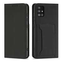 Magnet Card Case etui do Samsung Galaxy A13 5G pokrowiec portfel na karty kartę podstawka czarny