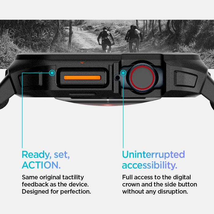 PASEK SPIGEN LITE FIT ”PRO” APPLE WATCH 10 (46 MM) MATTE BLACK