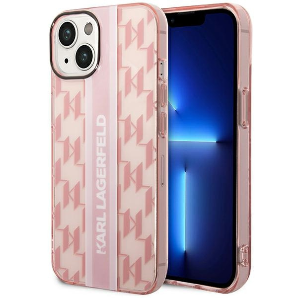 Etui KARL LAGERFELD Apple iPhone 14 Plus Mono Vertical Stripe Różowy Hardcase