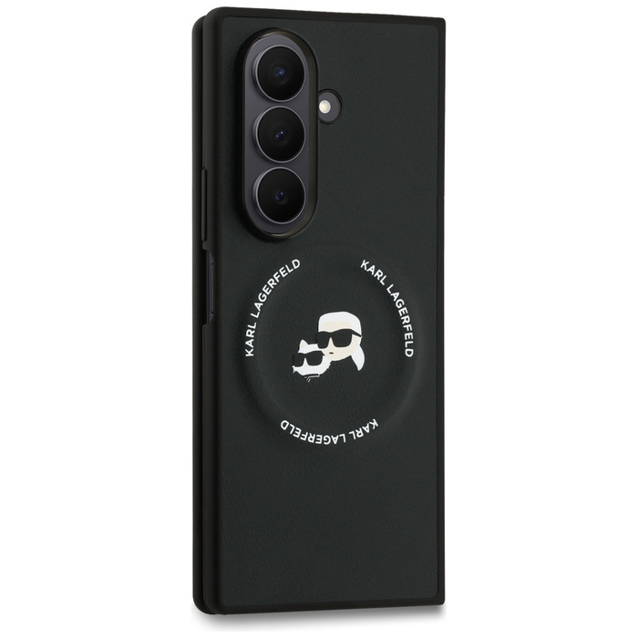 Etui Karl Lagerfeld Samsung Galaxy Z Fold 7 Karl&Choupette Logo MagSafe Czarny