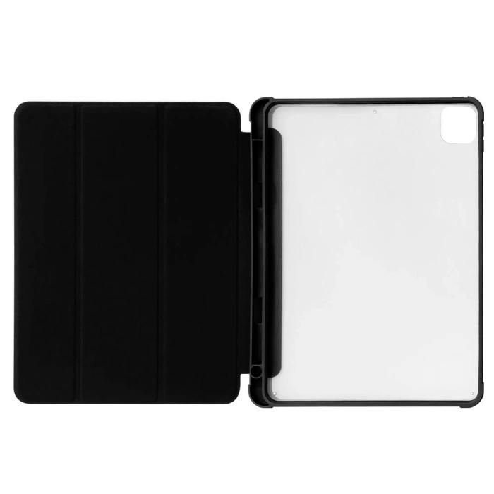 Stand Tablet Case etui Smart Cover pokrowiec na iPad 10.2'' 2021 z funkcja podstawki czarny