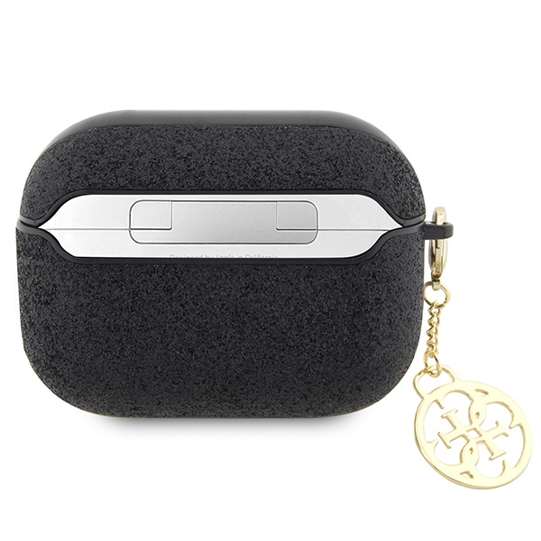 Etui Guess GUAP2GLGSHK AirPods Pro 2 cover czarny/black Glitter Flake 4G Charm Case