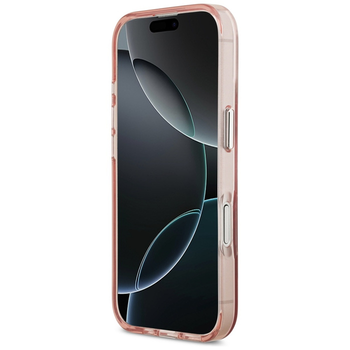 Etui Guess IML Gradient Triangle Logo    MagSafe do iPhone 17 różowy