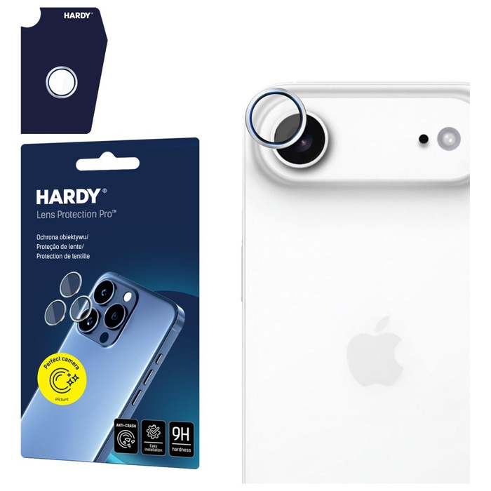 Ochrona na obiektyw aparatu 3MK iPhone 17 Air HARDY Lens Protection Pro Ssrebrny