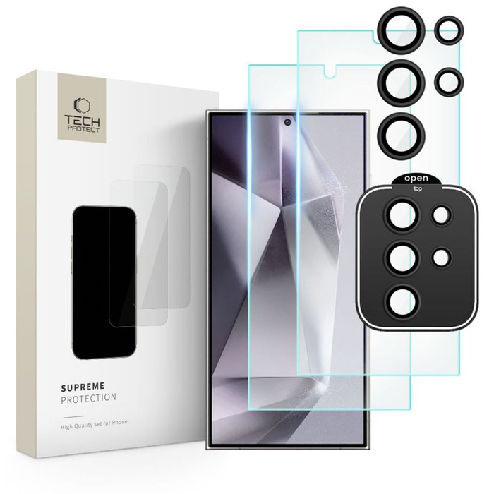 Szkło Hartowane Tech-protect Supreme Set Samsung Galaxy S24 Ultra Clear
