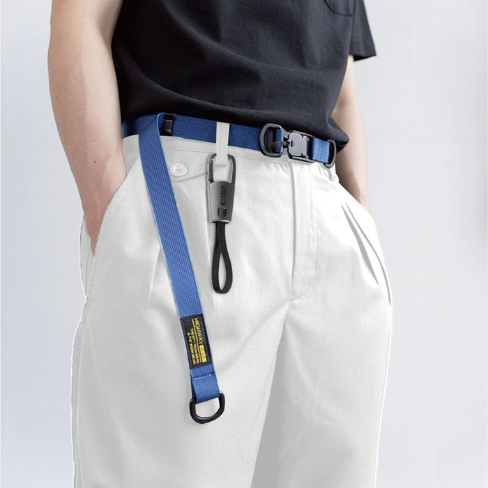 TECH-PROTECT ULTRABOOST DNA KEYCHAIN TYPE-C CABLE PD 60W / 3A IRON GREY