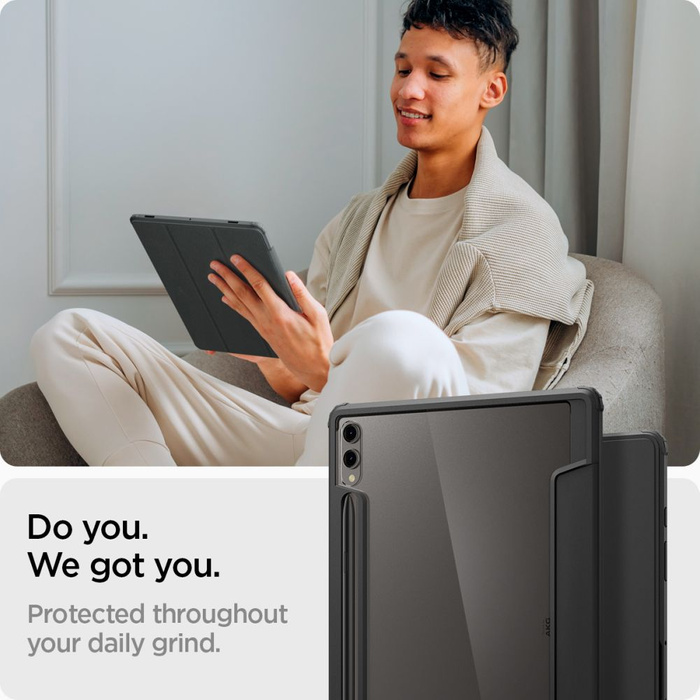 Etui Spigen Ultra Hybrid ”pro” Galaxy Tab S9+ Plus 12.4 X810 / X816b Black Case
