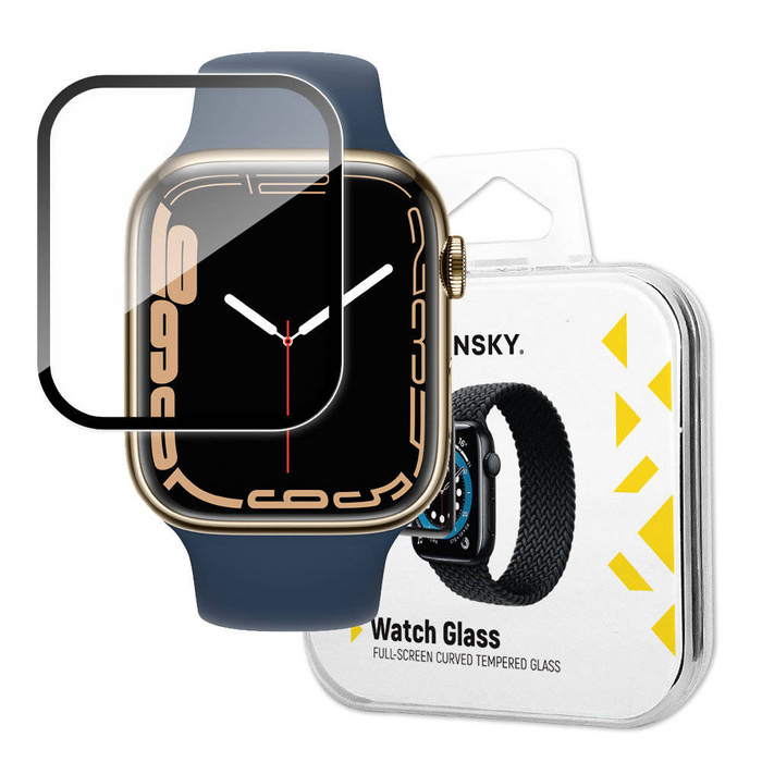 Wozinsky Watch Glass hybrydowe szkło do Apple Watch 7/8 45 mm czarny
