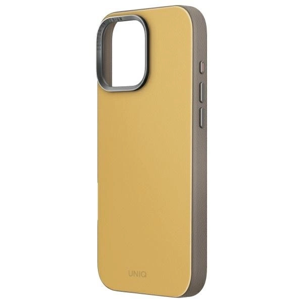 Etui UNIQ Lyden DS iPhone 16 Pro 6.3" Magclick Charging żółto-szary/yellow-grey
