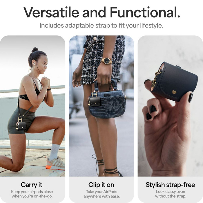 ETUI SPIGEN CYRILL MINI BAG APPLE AIRPODS 4 BLACK