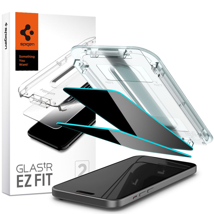 Szkło Hartowane Spigen Glas.tr ”ez Fit” 2-pack iPhone 15 /16 Privacy