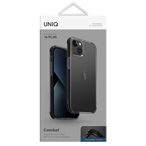 UNIQ etui Combat iPhone 14 Plus 6,7" czarny/carbon black
