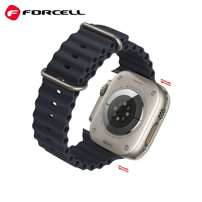 Pasek do Apple Watch Forcell F-Design FA12 dziurki silikon 38 / 40 / 41 mm niebieski