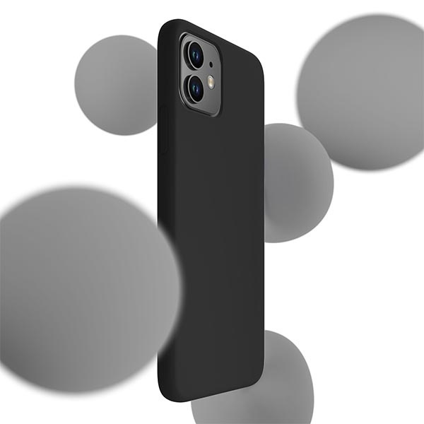 ETUI 3MK Silicone Case iPhone 11 6,1" czarny/black