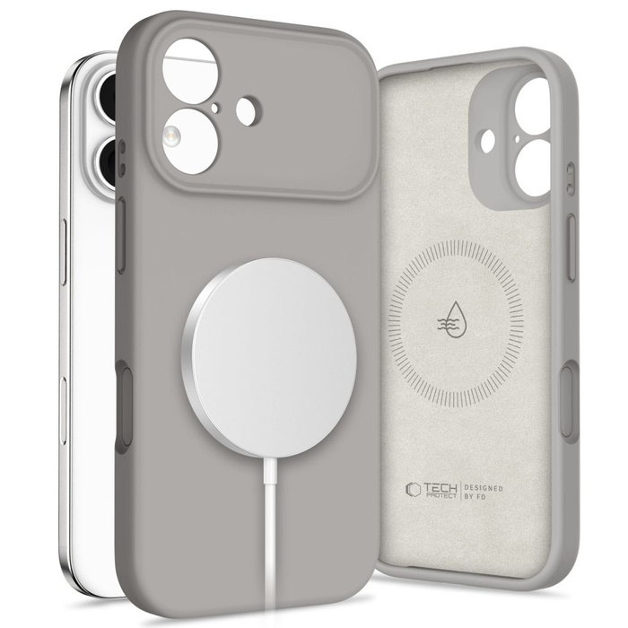 ETUI TECH-PROTECT IPHONE 17 SILICONE MAGSAFE SZARE