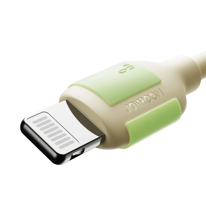 Kabel Joyroom S-A53 3A USB-A - Lightning z fluorescencyjną końcówką 1,2 m - beżowy