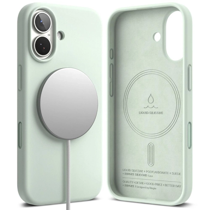 RINGKE SILICONE MAGNETIC MAGSAFE IPHONE 17 SOFT MINT