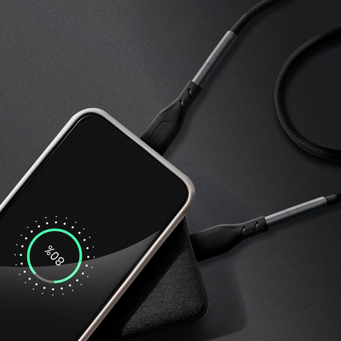 Kabel USB C do Lightning Forcell F-Energy PD 3A 27W Carbon 1 m CB-01C czarny