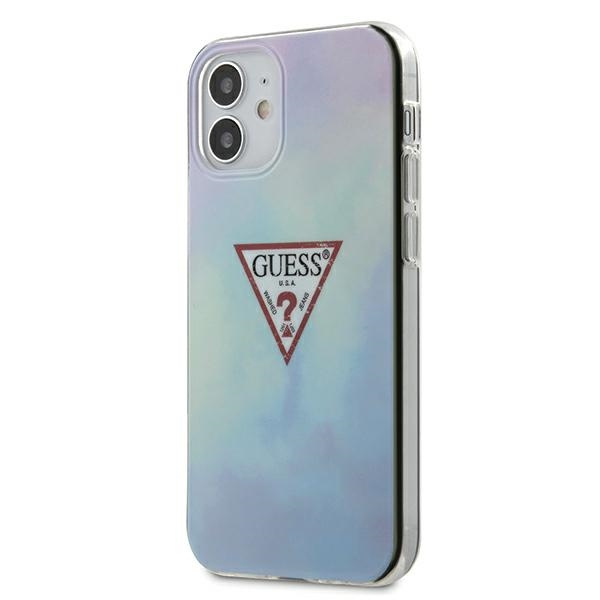 Etui GUESS Apple iPhone 12 Mini Tie & Die Collection Niebieski Hardcase