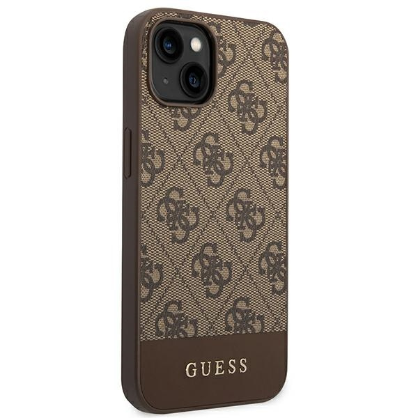 Etui GUESS Apple iPhone 14 Plus 4G Stripe Collection Brązowy Hardcase