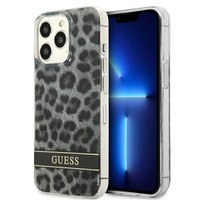 Etui GUESS Apple iPhone 13 13 Pro Leopard Szary Hardcase