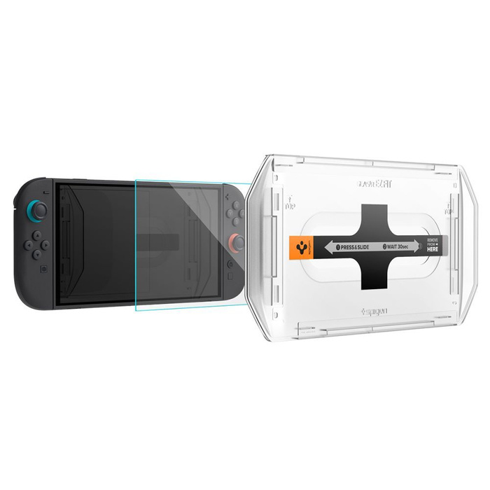 SZKŁO HARTOWANE SPIGEN NINTENDO SWITCH 2 GLAS.TR ”EZ FIT” 2-PACK CLEAR