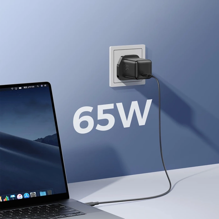 Ładowarka sieciowa Joyroom JR-TCG18 65W 1 x USB-C (wtyczka UK) - czarna